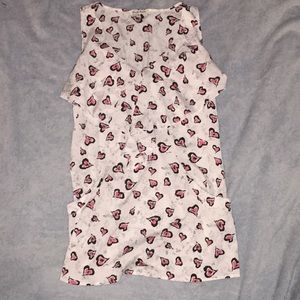 Cute hearts tank top
